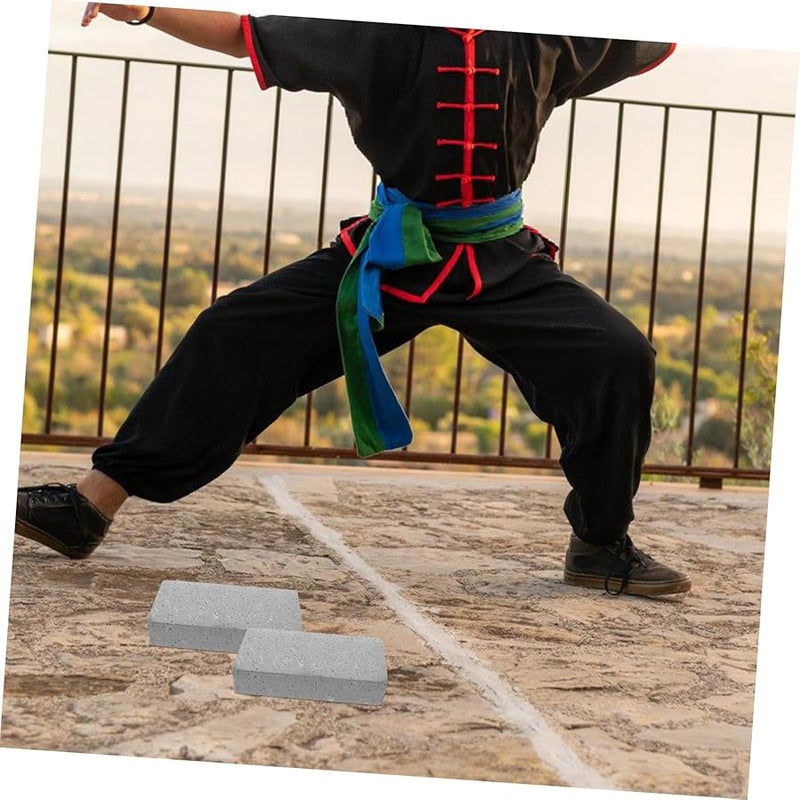 Realistic Foam Bricks Halloween Prank Props 2 Pack Fire Brick Decor Stage Film - Image 5